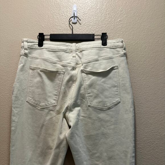 Universal Thread Goods Co. High Rise Skinny Jeans White Cotton Button-Fly 14 32B - Picture 5 of 8